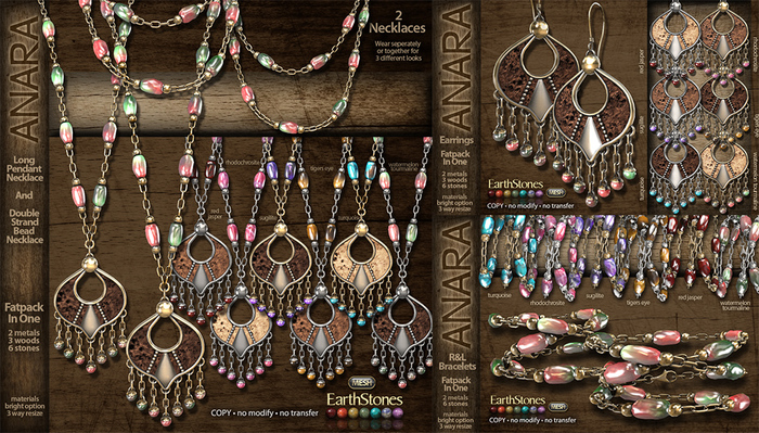 EarthStones Anara Bracelets (wear to open)