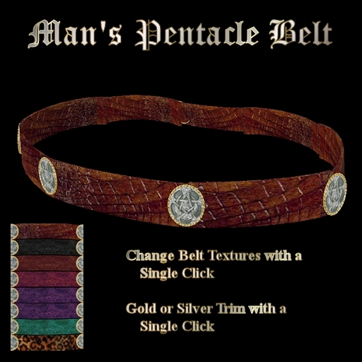 Ashira's Men's Pentacle Belt