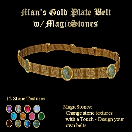 Ashira's Aerie - Man's Plate Belt