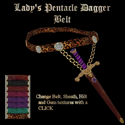 Ashira's Lady's Pentacle Dagger Belt