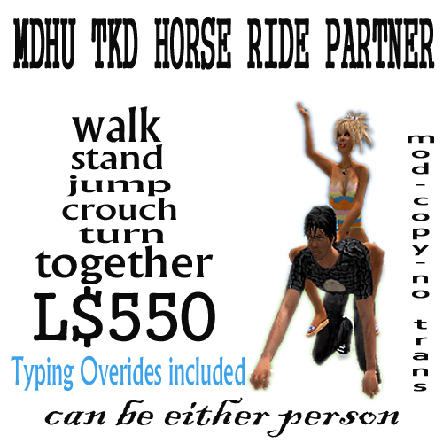 MDHU TKD HORSE RIDE PARTNER BOX