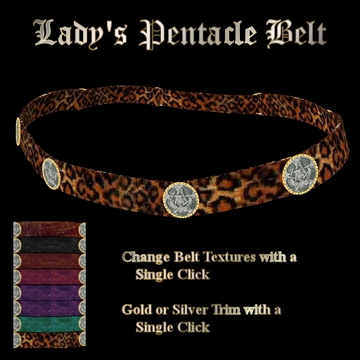 Ashira's Lady's Pentacle Belt