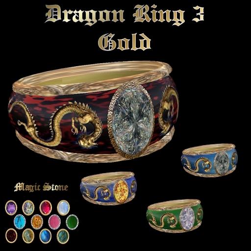 Ashira's Dragon Ring - Gold