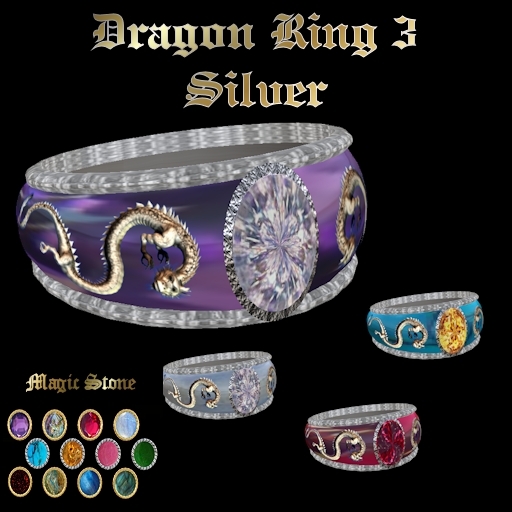 Ashira's Dragon Ring - Silver