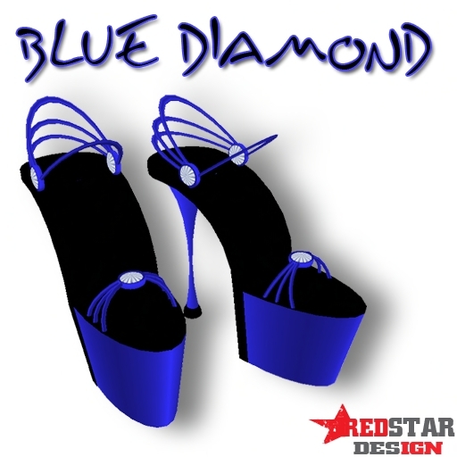Blue Diamond High Heels
