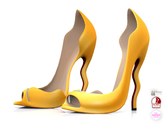 Garbaggio // Wavy Peeptoe - Yellow