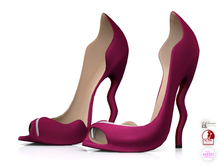 Garbaggio // Wavy Peeptoe - Wine