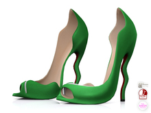 Garbaggio // Wavy Peeptoe - Green