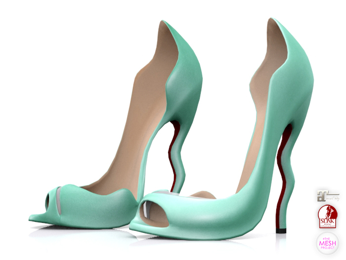 Garbaggio // Wavy Peeptoe - Mint