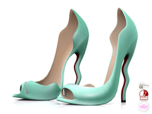 Garbaggio // Wavy Peeptoe - Mint
