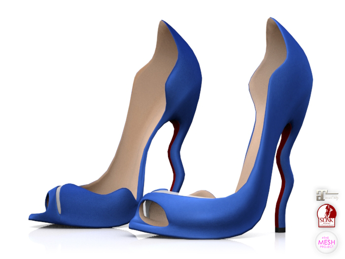 Garbaggio // Wavy Peeptoe - Blue