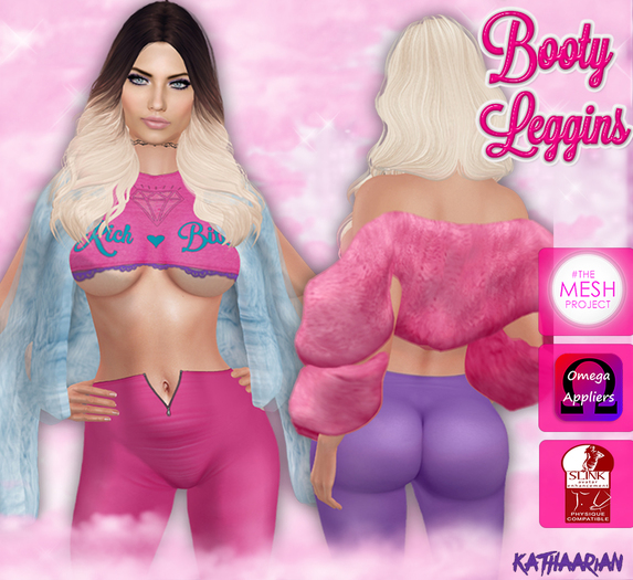 KATHAARIAN - Booty Leggins - Red