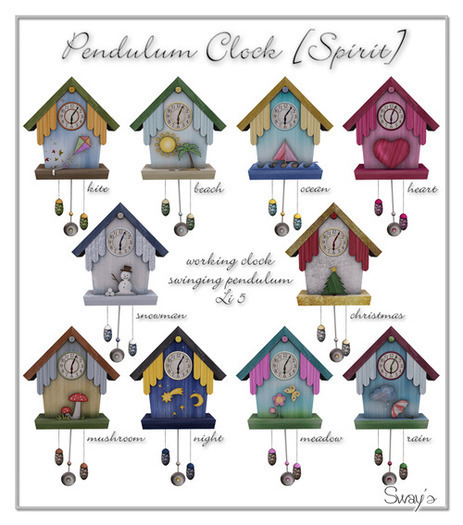 Sway's [Spirit] Pendulum Clock - Mushroom RARE