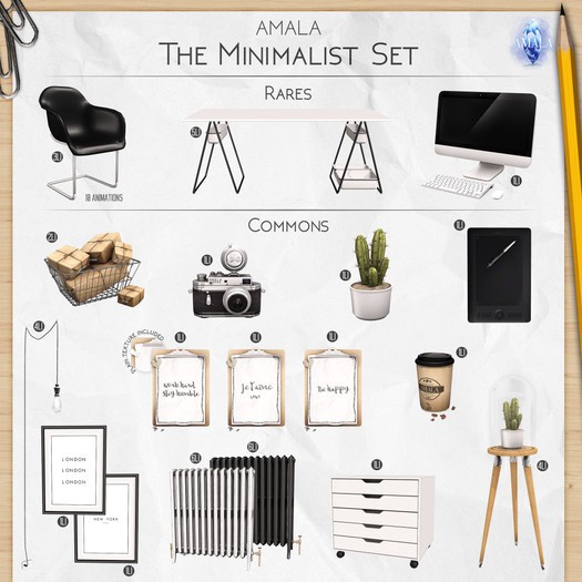Amala - Minimalistic Desk - RARE