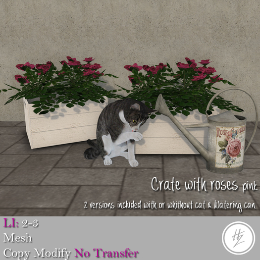 .::Hazeel::. Crate Roses  pink