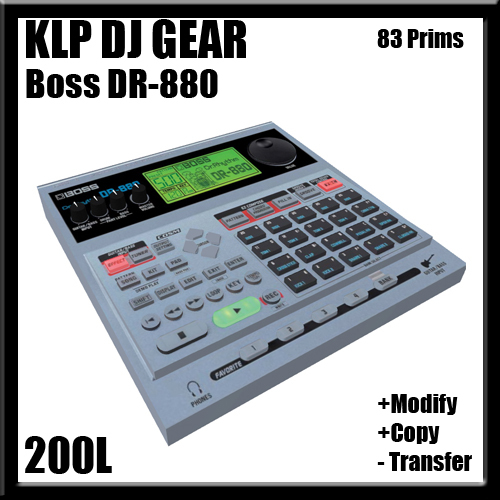 DJ Equipment KLP Boss DR-880