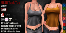 GAS [Ladies MESH Tank Top Claire - 10 Colors with HUD] Demo
