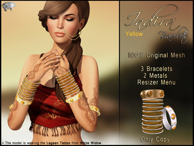Mad' - Indira Bracelet [Yellow]