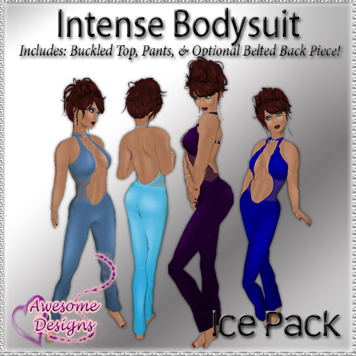 *Awesome Designs Intense Bodysuit Ice 4 Pack