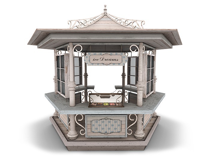 8f8 - 1. Vintage IceDreams Gazebo *** RARE