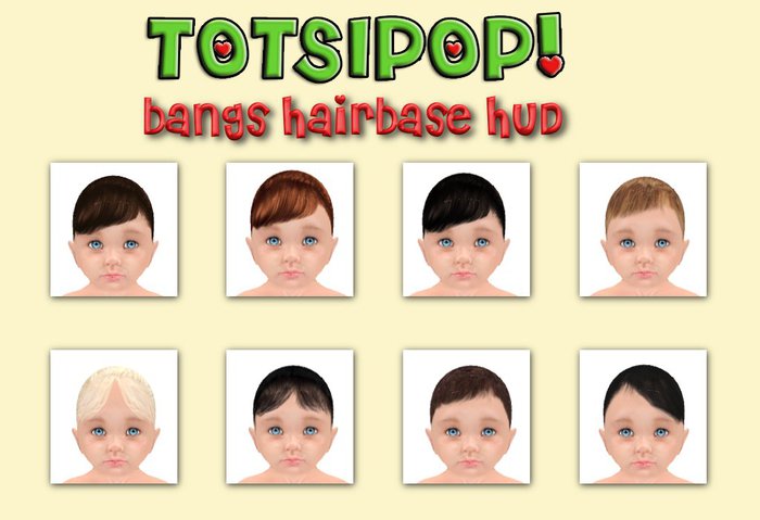 TOSIPOP! Generation 2 Hairbase HUD Bangs