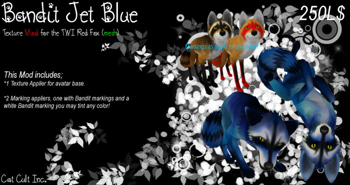 Cat Cult Inc. TWI Red Fox Bandit "Blond" (wear to unpack)