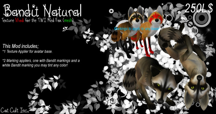 Cat Cult Inc. TWI Red Fox Bandit "Blond" (wear to unpack)