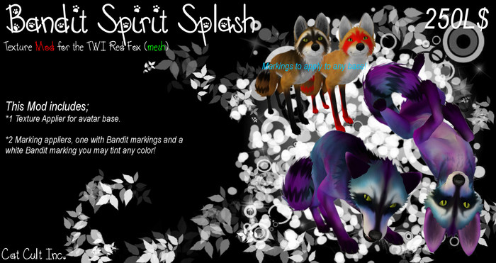 Cat Cult Inc. TWI Red Fox Bandit "Blond" (wear to unpack)