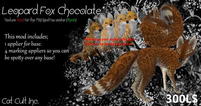 Cat Cult Inc. TWI Red Fox Bandit "Blond" (wear to unpack)