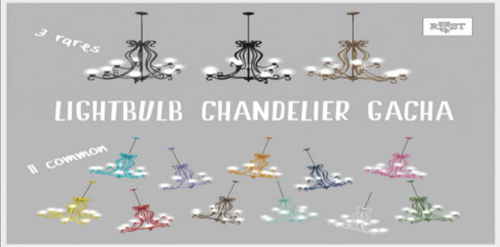 ROOST - Lightbulb Chandelier - Black RARE 1