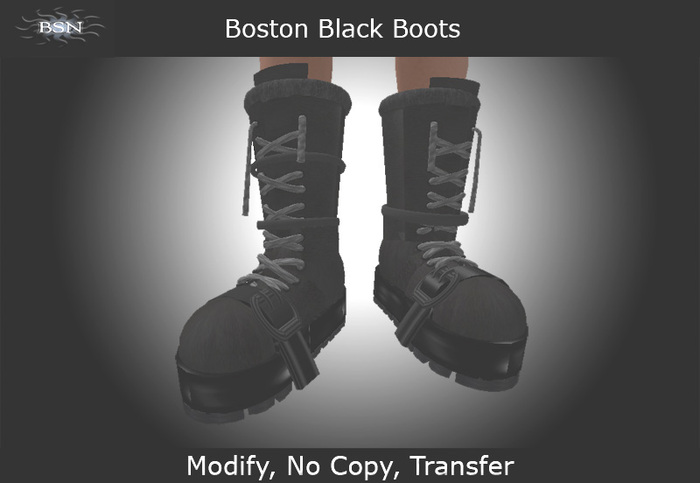 Boston Black Boots