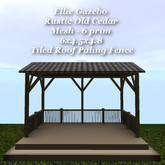 Ellie Gazebo Rustic Old Cedar