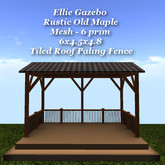 Ellie Gazebo Rustic Old Maple