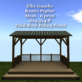 Ellie Gazebo Rustic Poplar