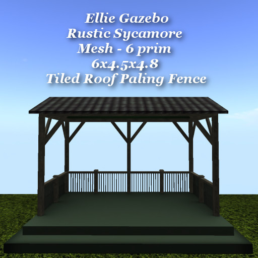 Ellie Gazebo Rustic Sycamore