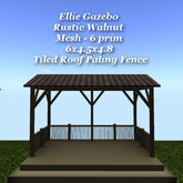 Ellie Gazebo Rustic Walnut