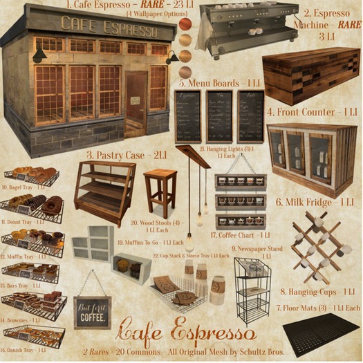 [Schultz Bros.] CE 20. Wood Stools (4)