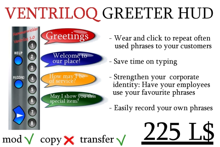 BOX: Ventriloq - Personal Greeter HUD