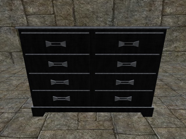 double drawers black (boxed)