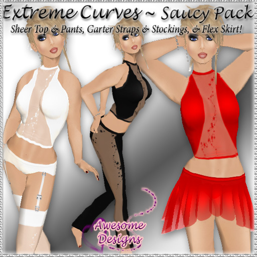 *Awesome Designs Extreme Curves Saucy 3 Pack
