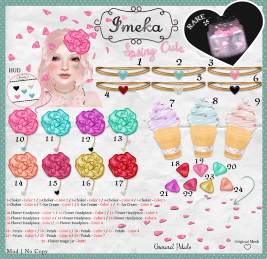 {Imeka} Spring Cute - Flower Headpiece - Color  5
