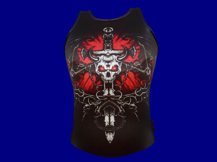 Skull Sword Tank Top Boxed