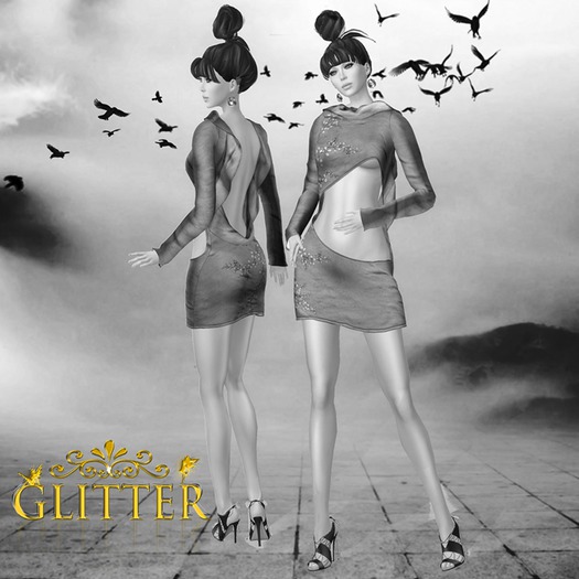 *GLITTER* DEMO LAURA MESH DRESS