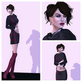 *GLITTER* ELLE GOWN & PANTS MESH PURE WHITE