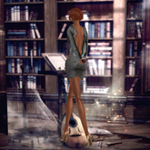 *GLITTER* ELLE GOWN & PANTS MESH PURE WHITE