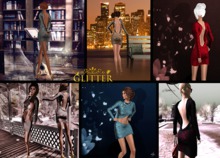 *GLITTER* ELLE GOWN & PANTS MESH PURE WHITE