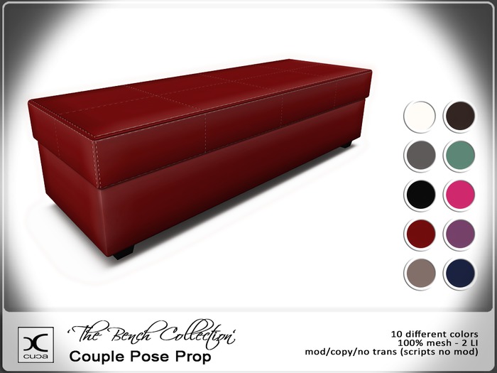 [..::CuCa Designs::..] The Bench Collection - Bench w TexChange