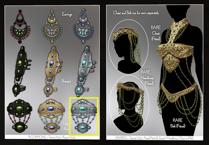 .aisling. Aspasia - Upper Arms (Silver)