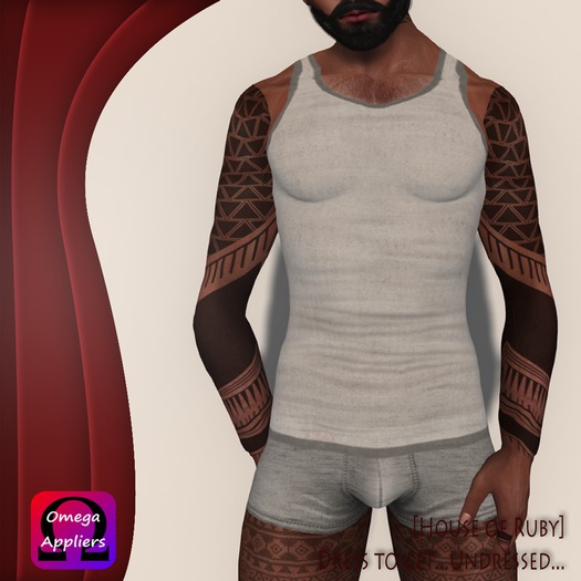 [House of Ruby] Basic Tanktop for Him - Light Gray