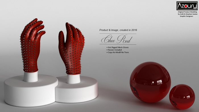 AZOURY - Chee Gloves [Red]